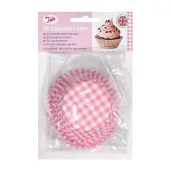 Tala 32 Pink Gingham Cupcake Cases