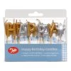 Tala Gold/Silver Happy Birthday Candles -CheapPASTRY, ICING Store 10A10185 Tala Happy Birthday Candles Gold Silver