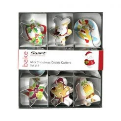 Dexam Mini Christmas Cutters Set Of 9 Mini 4cm