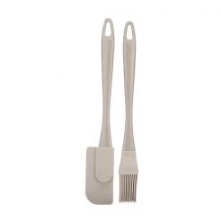 Fusion Twist Mini Pastry Brush & Jar Scraper Set Grey