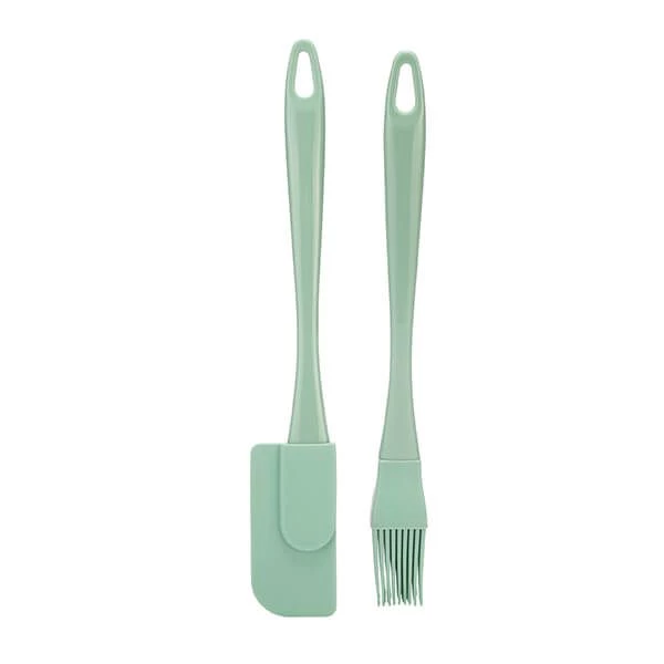 Fusion Twist Mini Pastry Brush & Jar Scraper Set Mint 3 Fusion Twist Mini Pastry Brush & Jar Scraper Set Mint