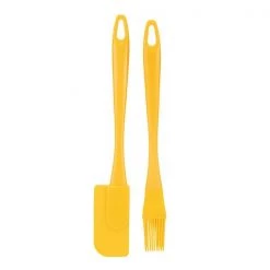 Fusion Twist Mini Pastry Brush & Jar Scraper Set Yellow