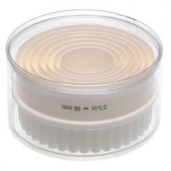 KitchenCraft Set Of Seven Plastic Double Edged Biscuit / Pastry Cutters