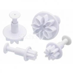 Sweetly Does It Set Of Four Flower Fondant Plunger Cutters