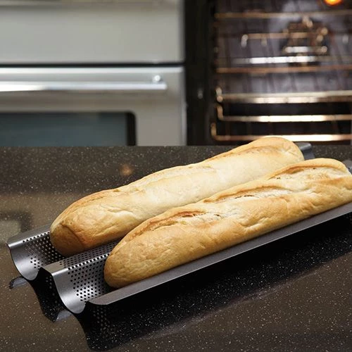 MasterClass KitchenCraft Master Class Crusty Bake Baguete Tray 5 MasterClass KitchenCraft Master Class Crusty Bake Baguete Tray - Image 3