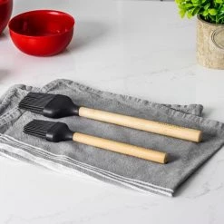 KitchenAid Bamboo Basting Brush With Silicone Head -CheapPASTRY, ICING Store KQG642OHOBE KitchenAid Bamboo Basting Brush 3