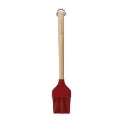 KitchenAid Birchwood Pastry Brush With Silicone Head Red
