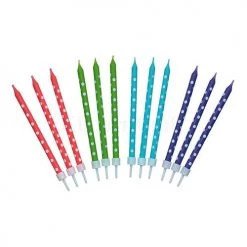 Sweetly Does It Spotty Cake Candles, Pack Of Twenty-Four