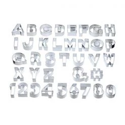 Sweetly Does It ABC & 123 Cookie Cutter Set -CheapPASTRY, ICING Store SDICCABC35PC Sweetly Does It ABC 123 COOKIE CUTTER SET 35 PC 1