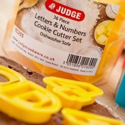 Judge Coloured Letters & Numbers Cutters (Set Of 36)