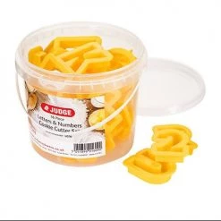 Judge Coloured Letters & Numbers Cutters (Set Of 36) -CheapPASTRY, ICING Store TC355 Judge Kitchen 36 Piece Cookie Cutter Letters Numbers 3